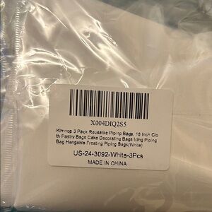 White Reusable Piping Bags Set